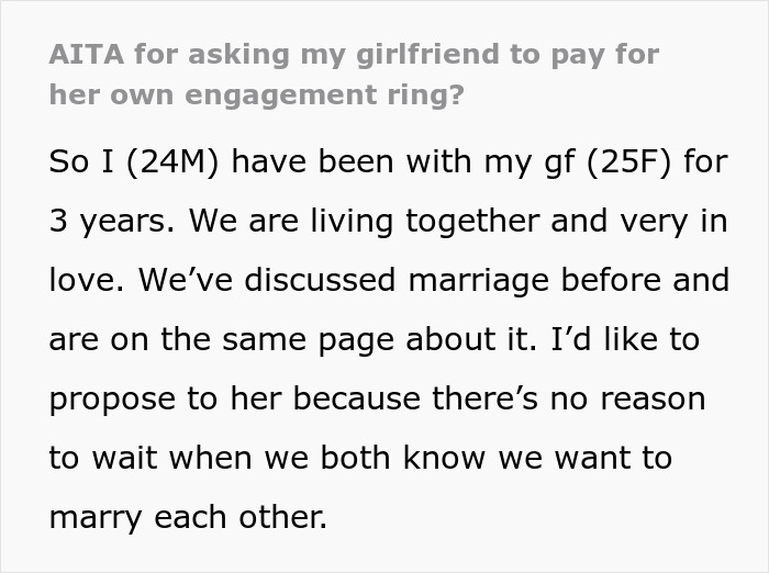 Guy Thinks GF's Money Is His Money, Asks Her To Buy Her Own Engagement Ring, She's Furious