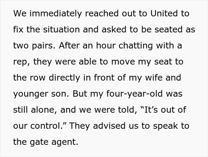 Seating Chaos Splits Family, Dad Battles Airline To Prevent 4YO Sitting Alone