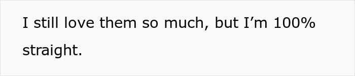 Text on a white background stating a person’s love for their wife who came out as trans but identifying as 100% straight. Text on a white background stating a person’s love for their wife who came out as trans but identifying as 100% straight.