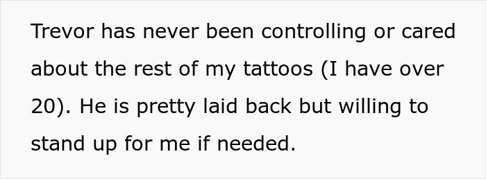 Text discussing tattoos and relationship dynamics.