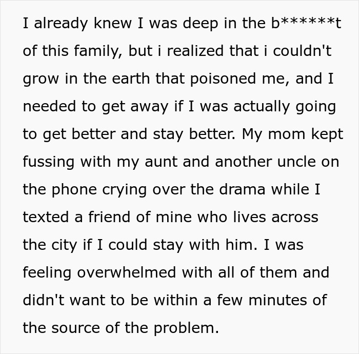 Text excerpt discussing family tension and conflict after prank incident.