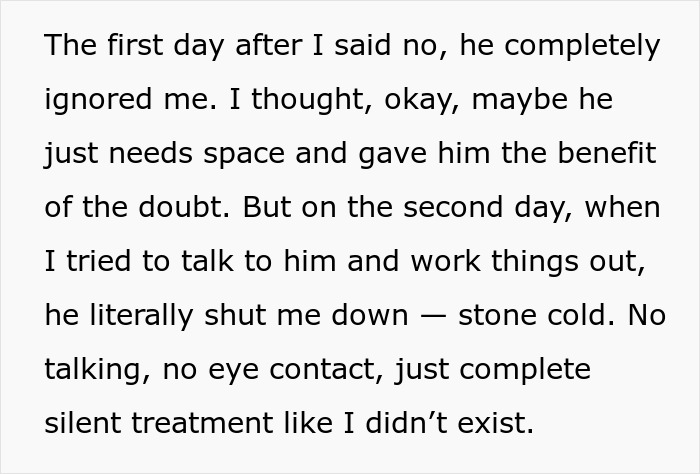 “I Deserved Better”: Man Tries To Punish GF With Silent Treatment, Gets Dumped And Kicked Out “I Deserved Better”: Man Tries To Punish GF With Silent Treatment, Gets Dumped And Kicked Out