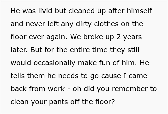 Text conversation about boyfriend learning to clean up after himself. Text conversation about boyfriend learning to clean up after himself.