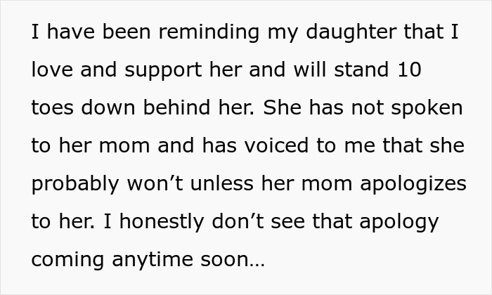 Text excerpt describing a father supporting his bi daughter amid family conflict and threats of divorce. Text excerpt describing a father supporting his bi daughter amid family conflict and threats of divorce.