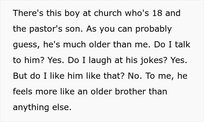 Text excerpt from a story about family drama involving an aunt and niece refusing to babysit kids.