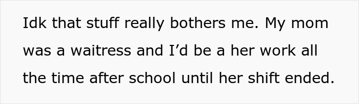 Text describing a memory of spending time at a restaurant where mom worked as a waitress. Text describing a memory of spending time at a restaurant where mom worked as a waitress.