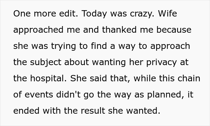 Husband confronts family over treatment of pregnant wife, banning them from birth until an apology is given.