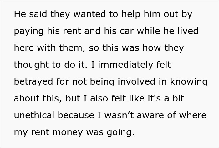 Text snippet describing a woman's feelings of betrayal over her rent money being secretly taken by her boyfriend. Text snippet describing a woman's feelings of betrayal over her rent money being secretly taken by her boyfriend.