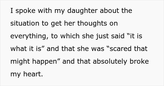 Alt text: Excerpt discussing a father’s support for his bi daughter amid wife threatening divorce over family embarrassment. Alt text: Excerpt discussing a father’s support for his bi daughter amid wife threatening divorce over family embarrassment.