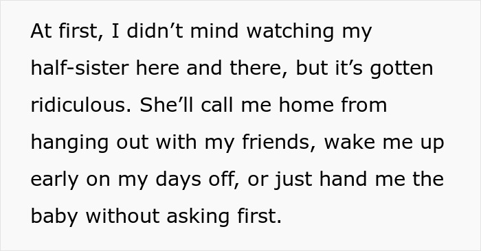 Stepmom Makes 18YO Watch Her Baby Because She Doesn’t Pay Rent, Gets A Reality Check Stepmom Makes 18YO Watch Her Baby Because She Doesn’t Pay Rent, Gets A Reality Check