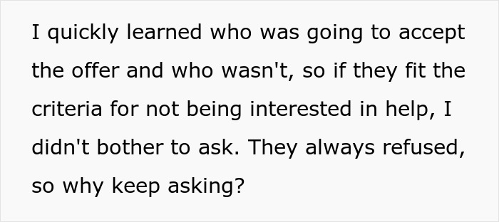 Text image about a grocery store employee following store policy precisely. Text image about a grocery store employee following store policy precisely.