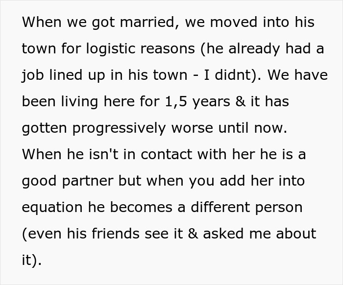 Text about relationship issues between mom-to-be and husband due to mother-in-law's influence.