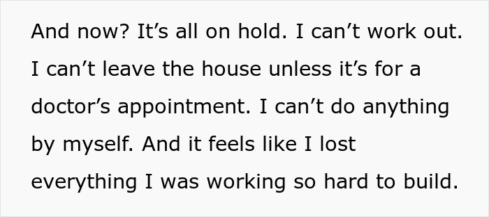 Alt text: Woman furious about bearing the physical consequences of an accident caused by her fiancé, feeling trapped and helpless at home. Alt text: Woman furious about bearing the physical consequences of an accident caused by her fiancé, feeling trapped and helpless at home.