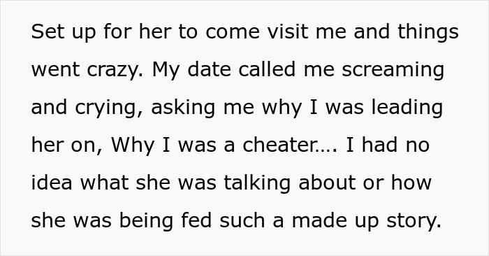 Text from an email exchange about a relationship misunderstanding, featuring accusations of deceit. Text from an email exchange about a relationship misunderstanding, featuring accusations of deceit.