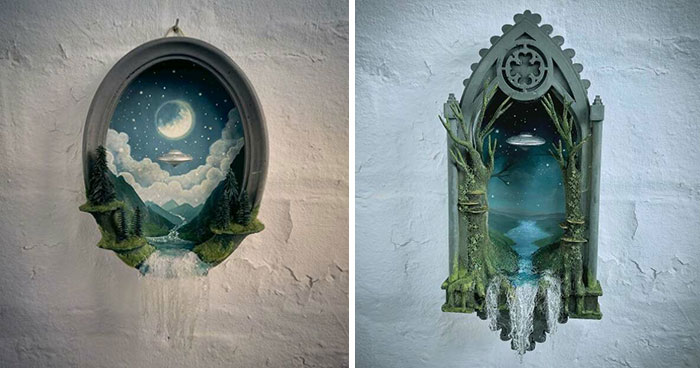Artist Builds Fantastical Dioramas That Look Straight Out Of A Sci-Fi Fairytale (50 Photos)