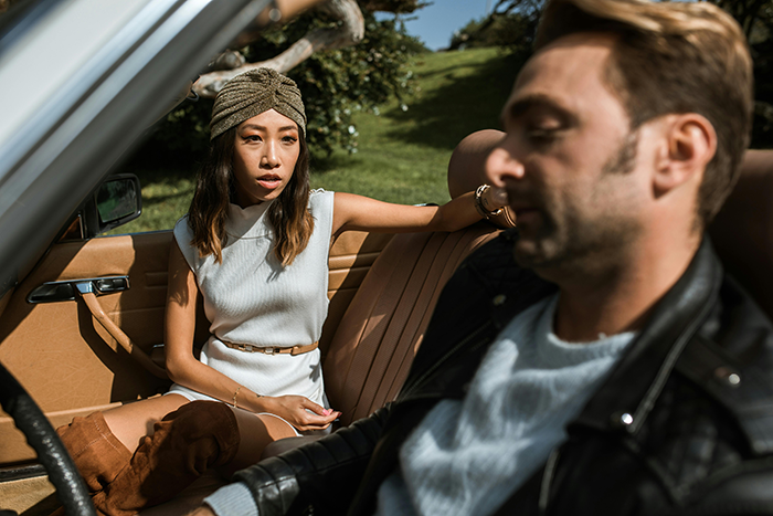 Bride confronts fianc&eacute; in car, upset after discovering secret bet with best friend before wedding.