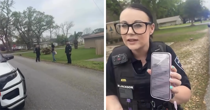Black Woman Detained For Walking On Wrong Side Of The Road, White Man Walks Free In Viral Video