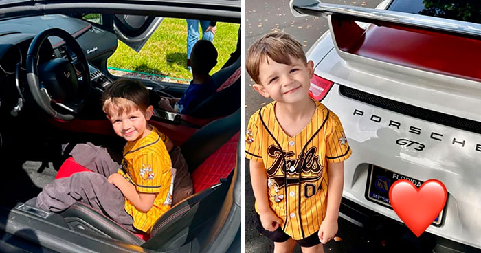 Mom Asks Drivers With Cool Cars To Surprise Her Son, They Deliver
