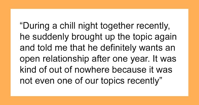 Person Ends Things With BF Who Demands An Open Relationship, He’s Furious