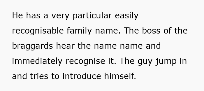 Text highlighting traders' arrogance when a coworker&rsquo;s rich friend is mentioned.