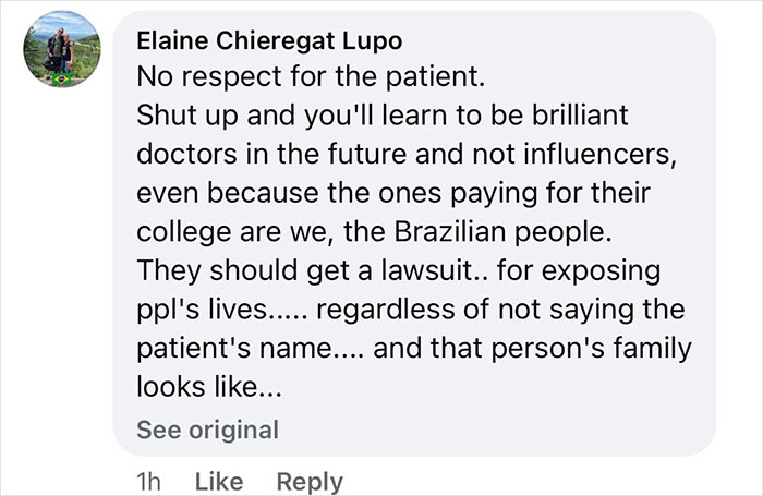 Comment criticizing medical students accused of mocking a transplant patient. Comment criticizing medical students accused of mocking a transplant patient.