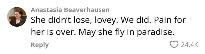 Influencer mourns daughter's passing at 10 months, user comments with heartfelt tribute.