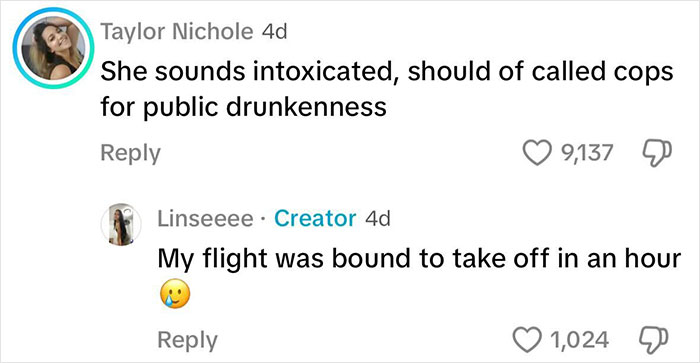 Comments discussing an incident involving a "Karen" and park bench dispute, with a suggestion to involve police.