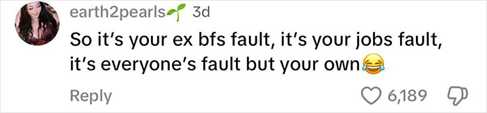 A comment discussing accountability with laughing emoji, related to a daycare teacher's controversy.