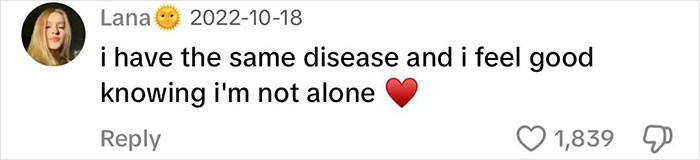 A supportive comment about dealing with disease and feeling solidarity with others.