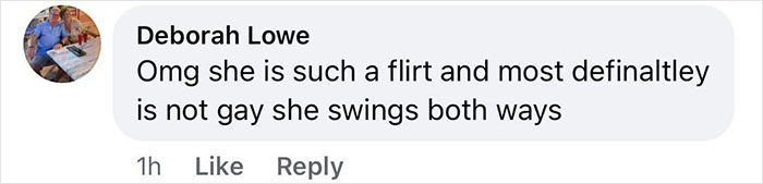 Comment by Deborah Lowe discussing JoJo Siwa's sexual orientation on Big Brother.