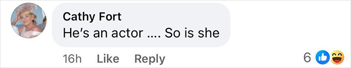 Comment by Cathy Fort: "He's an actor ... So is she," under a post related to JoJo Siwa on Big Brother.