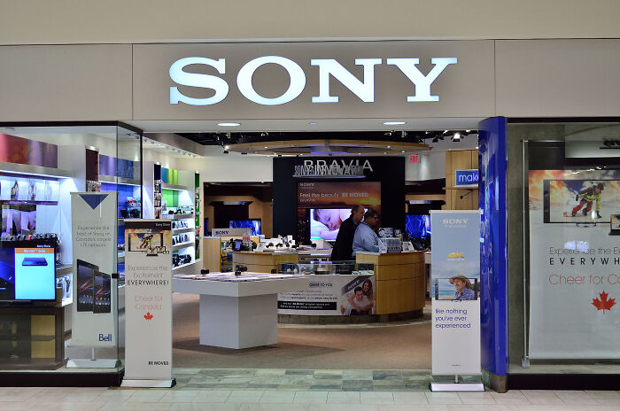 Sony electronics store entrance, representing one of the companies that lost customers forever after poor decisions.