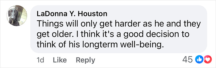 A supportive comment on Colin Farrell's decision for his disabled son's long-term care facility.