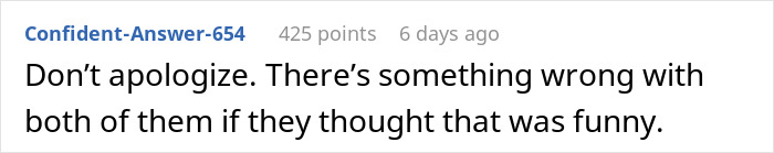 Comment expressing disagreement about a guy&rsquo;s mom jokingly stealing girlfriend&rsquo;s seat, linked to couple breakup.