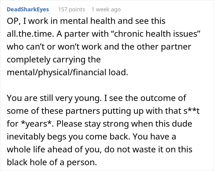 Text discusses chronic health issues in relationships, partner burden, and advice to stay strong and maintain self-worth.