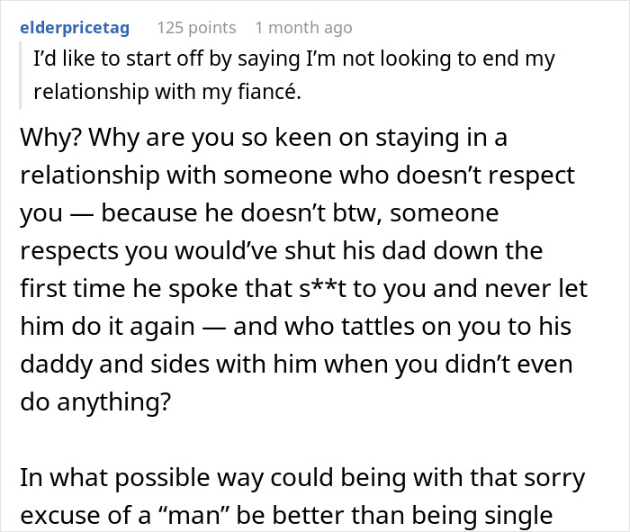 Reddit comment discussing relationship and respect issues following a vegetarian meatball incident.