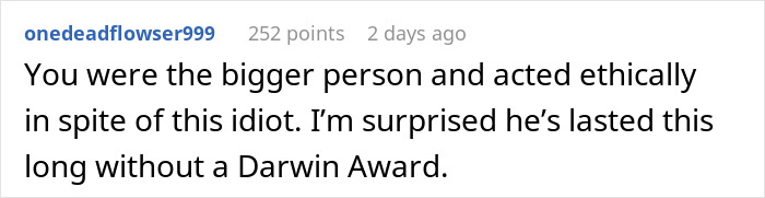 Comment on social media post criticizing a boomer who berates a lifeguard after nearly drowning, highlighting fragile male ego.