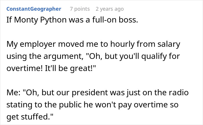 Company Bans Overtime, Employee Obliges And Leaves During A Full-Blown Crisis