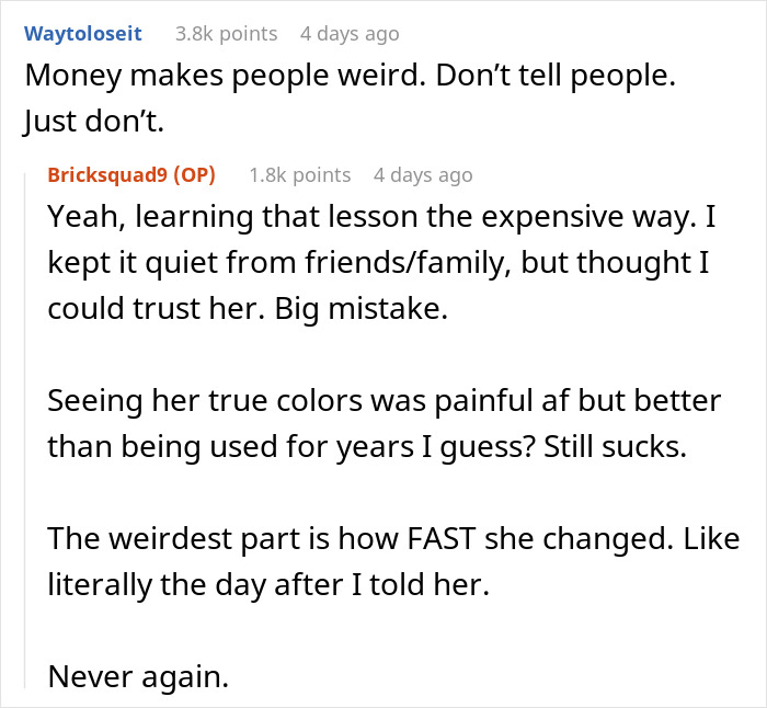 Reddit user discusses breakup, reveals the real reason behind the split and keeping it secret from friends and family.