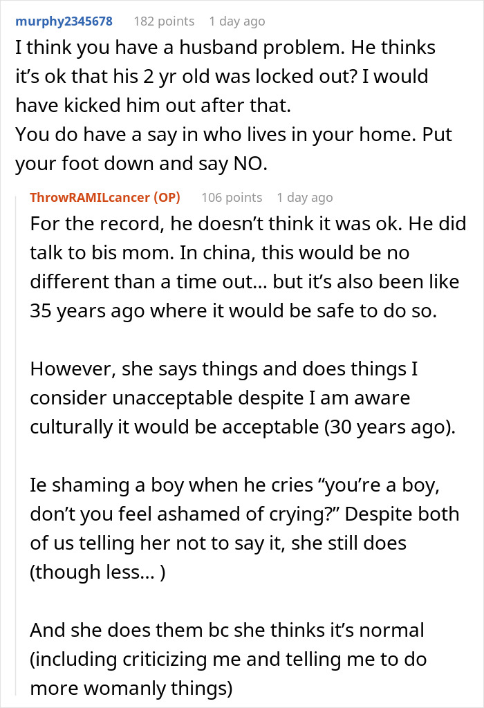 Wife Draws The Line When MIL&rsquo;s &ldquo;Culture&rdquo; Starts Threatening Her Peace And Kids&rsquo; Safety