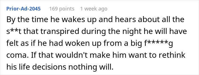 Comment discussing consequences of revealing phone secrets in ER situation.