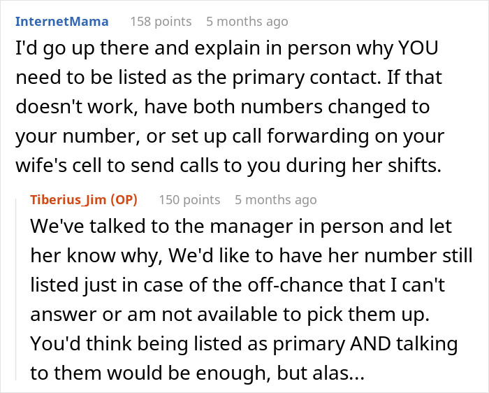 Forum discussion on school contact policy, highlighting issues with only calling mom for emergencies, despite dad's requests. Forum discussion on school contact policy, highlighting issues with only calling mom for emergencies, despite dad's requests.
