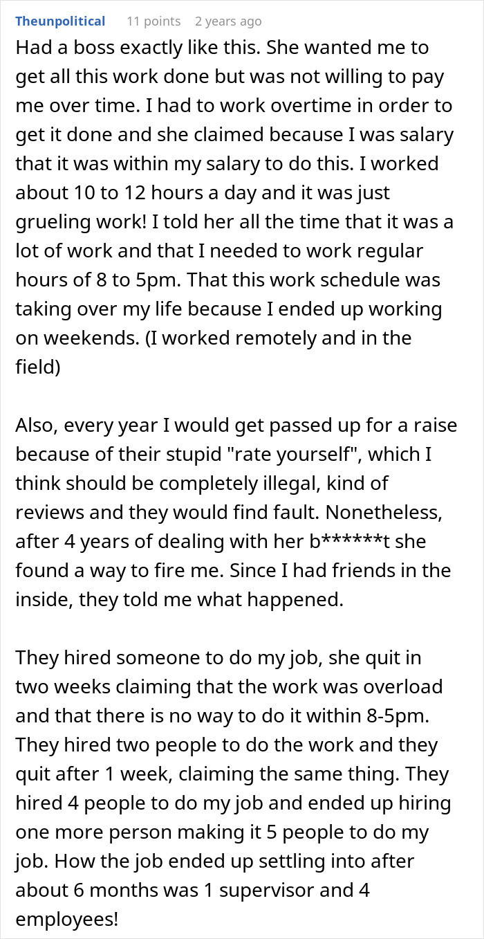 Company Bans Overtime, Employee Obliges And Leaves During A Full-Blown Crisis