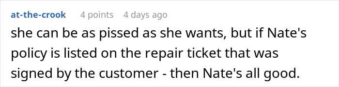Comment discussing a policy related to selling a student's unclaimed laptop.