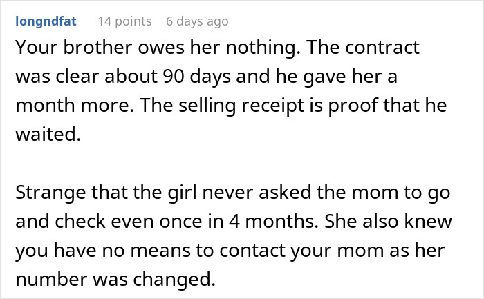 Reddit comment discussing a student's laptop not picked up for 9 months before being sold.