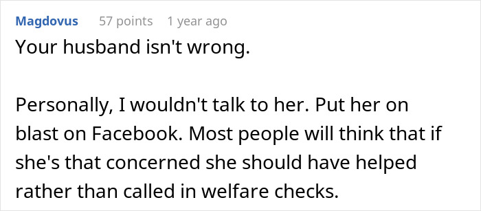 Reddit user's comment on false CPS claims involving family drama.