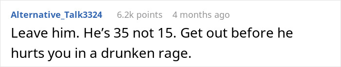 Comment discussing a boyfriend depriving his girlfriend of proper sleep for weeks, suggesting she should leave him. Comment discussing a boyfriend depriving his girlfriend of proper sleep for weeks, suggesting she should leave him.