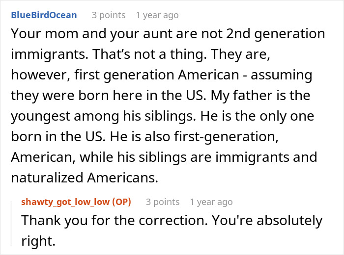 Screenshot of an online discussion where a hubby confronts family over treatment of his pregnant wife.