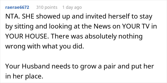 Reddit comment supports woman's decision to breastfeed despite MIL's rude remarks.