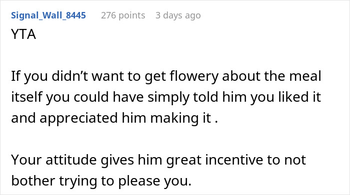 Woman Refuses To Treat BF's Cooking Nicely Since She Considers It 'Hypocrisy,' He Gets Really Upset